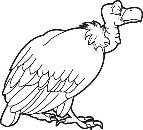 Printable Vulture Coloring Page for Kids – SupplyMe: Aprender a Dibujar Fácil, dibujos de Un Buitre, como dibujar Un Buitre para colorear e imprimir