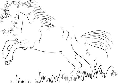 Colorear con numeros un caballo e imprimir: Dibujar Fácil con este Paso a Paso, dibujos de Un Caballo Con Numeros, como dibujar Un Caballo Con Numeros para colorear e imprimir