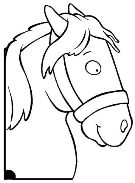 Realización de un caballo artesanal ~ Mi aula en la red: Aprende como Dibujar y Colorear Fácil, dibujos de Un Caballo De Perfil, como dibujar Un Caballo De Perfil para colorear e imprimir