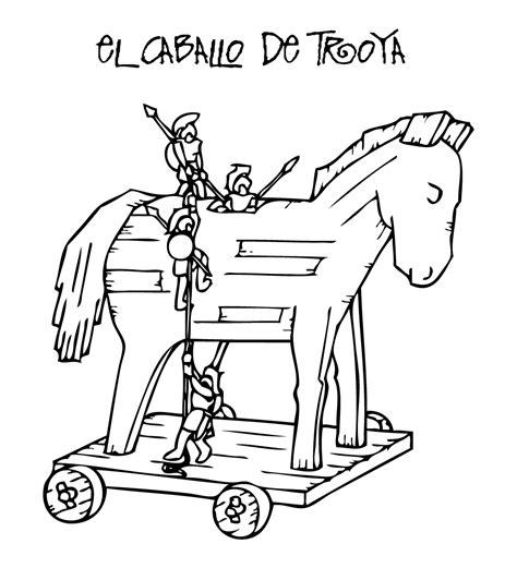 COLOREA TUS DIBUJOS: Caballo de Troya para colorear: Aprende a Dibujar Fácil, dibujos de Un Caballo De Troya, como dibujar Un Caballo De Troya para colorear e imprimir