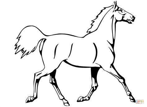 Horse trotting coloring page | Free Printable Coloring Pages: Aprender como Dibujar Fácil con este Paso a Paso, dibujos de Un Caballo Entero, como dibujar Un Caballo Entero para colorear e imprimir