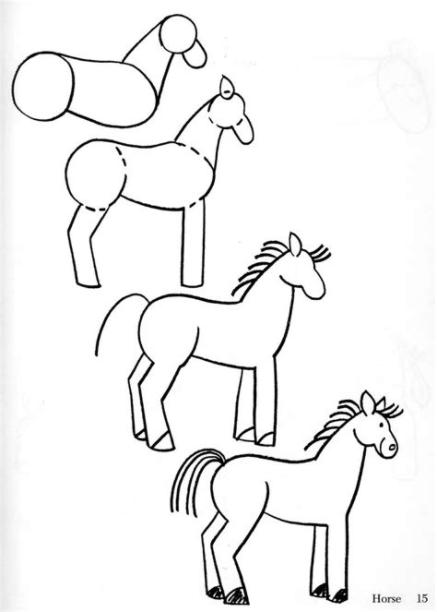 Como Dibujar Un Caballo Para Ninos: Aprender a Dibujar y Colorear Fácil con este Paso a Paso, dibujos de Un Caballo Paso Apaso, como dibujar Un Caballo Paso Apaso paso a paso para colorear