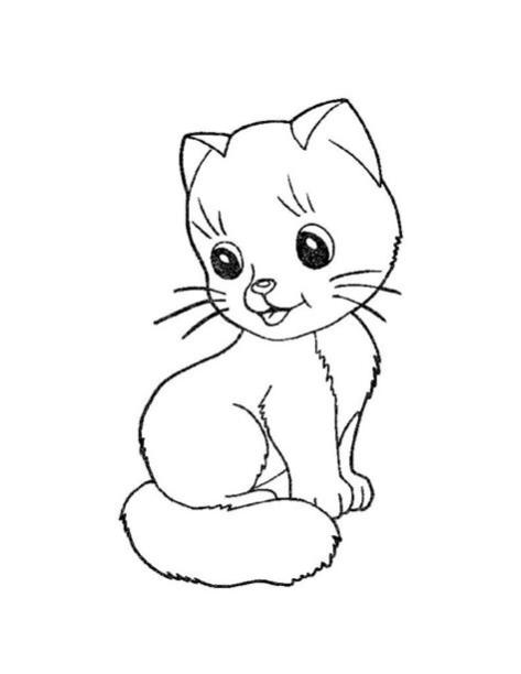 Dibujos de cachorros de gatos para colorear: Aprende como Dibujar Fácil con este Paso a Paso, dibujos de Un Cachorro De Gato, como dibujar Un Cachorro De Gato para colorear