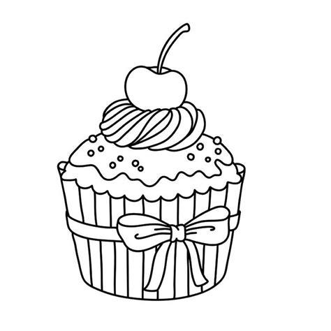 Pin de sabrina laborde en pintar | Dibujos de cupcakes: Aprender a Dibujar y Colorear Fácil, dibujos de Un Cake, como dibujar Un Cake para colorear