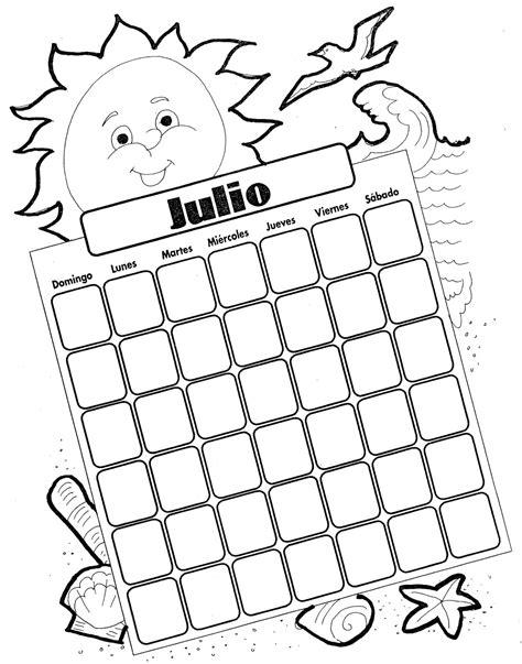Pinto Dibujos: Calendario mes de julio para colorear: Aprender como Dibujar Fácil con este Paso a Paso, dibujos de Un Calendario Para Niños, como dibujar Un Calendario Para Niños paso a paso para colorear