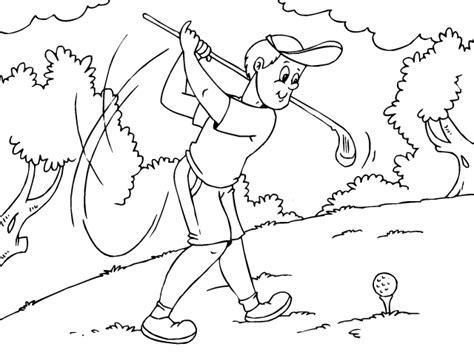 Colorear Jugador de golf - Dibujos de Deportes para: Dibujar Fácil, dibujos de Un Campo De Golf, como dibujar Un Campo De Golf paso a paso para colorear