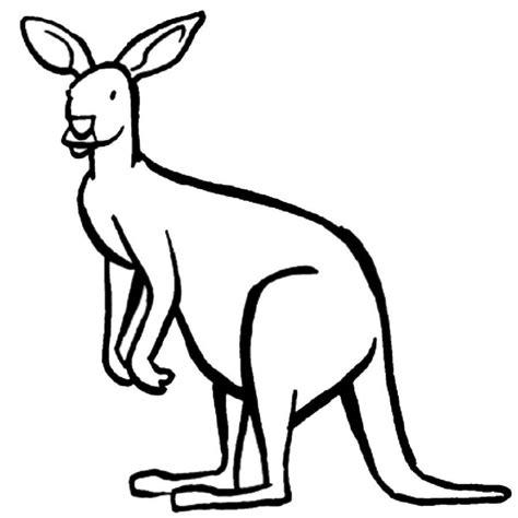 Dibujo de un exótico canguro para pintar: Dibujar Fácil con este Paso a Paso, dibujos de Un Canguro Para Niños, como dibujar Un Canguro Para Niños para colorear