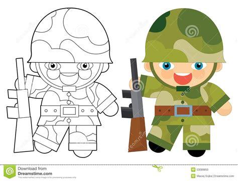 Cartoon Character - Soldier - Coloring Page Stock: Aprende como Dibujar Fácil con este Paso a Paso, dibujos de Un Casco Militar, como dibujar Un Casco Militar para colorear