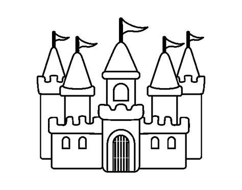 Dibujo de Castillo fantástico para Colorear - Dibujos.net: Aprende como Dibujar y Colorear Fácil con este Paso a Paso, dibujos de Un Castillo Infantil, como dibujar Un Castillo Infantil para colorear