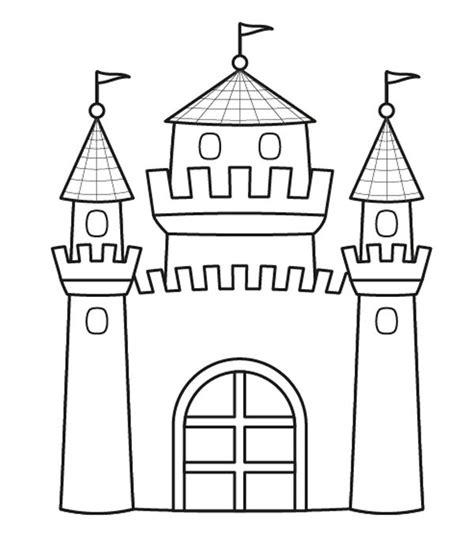 Castillo de princesa: dibujo para colorear e imprimir: Aprende a Dibujar Fácil con este Paso a Paso, dibujos de Un Castillo Niños, como dibujar Un Castillo Niños para colorear