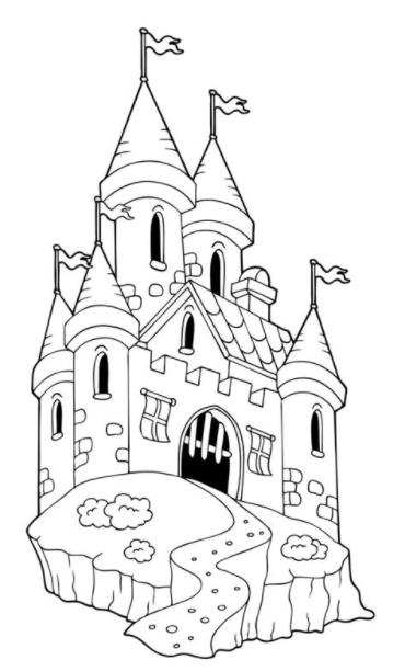 RECURSOS y ACTIVIDADES para Educación Infantil: Dibujos: Dibujar Fácil, dibujos de Un Castillo Poesia, como dibujar Un Castillo Poesia para colorear e imprimir