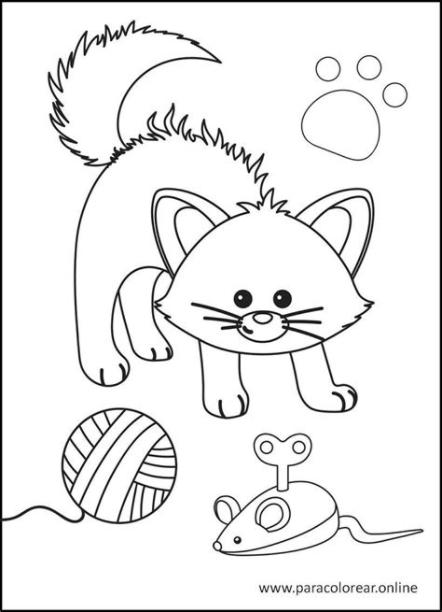 Los mejores Dibujos de gatos para Colorear Imprimir y: Aprender como Dibujar y Colorear Fácil, dibujos de Un Cato, como dibujar Un Cato para colorear