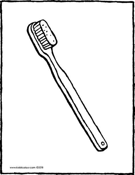 un cepillo de dientes - kiddicolour: Aprende como Dibujar y Colorear Fácil, dibujos de Un Cepillo, como dibujar Un Cepillo para colorear e imprimir