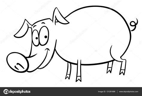 Cute Dibujos Animados De Cerdo En El Amor. Símbolo Del: Dibujar y Colorear Fácil, dibujos de Un Cerdo De Pie, como dibujar Un Cerdo De Pie para colorear