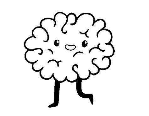 √ Cerebro Para Colorear Para Niños | Cerebro dibujo facil: Aprende a Dibujar Fácil, dibujos de Un Cerebro Kawaii, como dibujar Un Cerebro Kawaii para colorear e imprimir