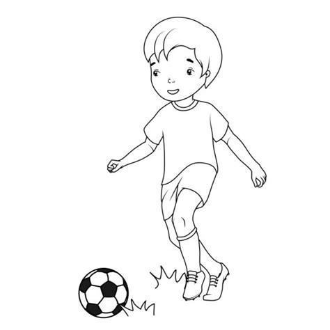Soccer colorear: vectores. gráficos. imágenes: Dibujar y Colorear Fácil con este Paso a Paso, dibujos de Un Chico Corriendo, como dibujar Un Chico Corriendo para colorear