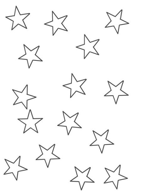 Dibujo de estrellas medianas e1554160013371 #estrellas: Aprende a Dibujar y Colorear Fácil, dibujos de Un Cielo Estrellado Con Colores, como dibujar Un Cielo Estrellado Con Colores para colorear