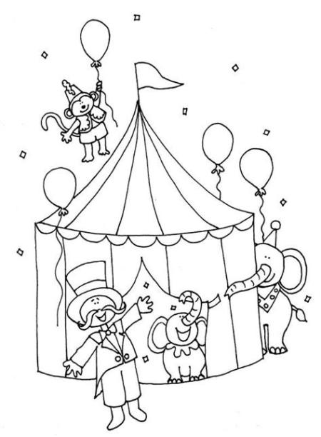 Circus | Circo para colorear. Dibujos. Carpa de circo: Aprende como Dibujar Fácil con este Paso a Paso, dibujos de Un Circo, como dibujar Un Circo para colorear e imprimir