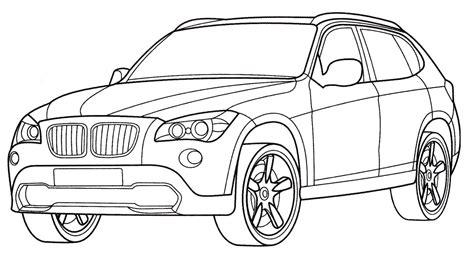 Dibujos de BMW para colorear. Imprime gratis para niños: Dibujar y Colorear Fácil, dibujos de Un Coche Bmw, como dibujar Un Coche Bmw para colorear