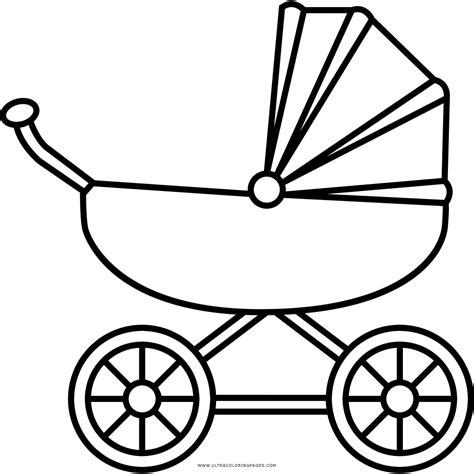 Dibujo De Cochecito De Bebé Para Colorear - Ultra: Dibujar y Colorear Fácil, dibujos de Un Coche De Bebe, como dibujar Un Coche De Bebe para colorear e imprimir
