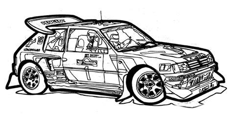 Dibujo para colorear - Rally Car en 1985: Dibujar y Colorear Fácil con este Paso a Paso, dibujos de Un Coche De Rally, como dibujar Un Coche De Rally paso a paso para colorear