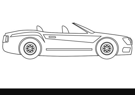 Dibujo para colorear un coche descapotable auto: Dibujar y Colorear Fácil con este Paso a Paso, dibujos de Un Coche Descapotable, como dibujar Un Coche Descapotable paso a paso para colorear