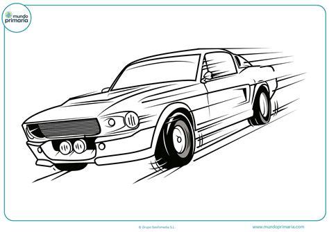 Dibujos de coches para colorear - Mundo Primaria: Aprende a Dibujar Fácil, dibujos de Un Coche En Movimiento, como dibujar Un Coche En Movimiento para colorear e imprimir