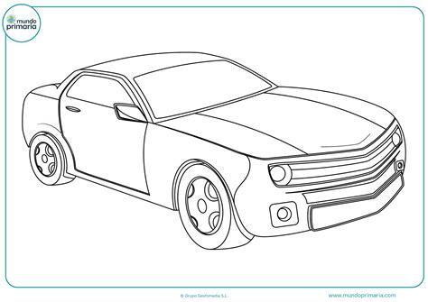 Dibujos de coches para colorear - Mundo Primaria: Dibujar y Colorear Fácil, dibujos de Un Coche Normal, como dibujar Un Coche Normal paso a paso para colorear