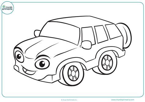 Dibujos de coches para colorear - Mundo Primaria: Dibujar Fácil con este Paso a Paso, dibujos de Un Coche Pequeño, como dibujar Un Coche Pequeño para colorear