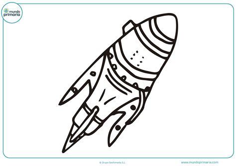 Dibujos de cohetes para colorear - Mundo Primaria: Aprender a Dibujar Fácil con este Paso a Paso, dibujos de Un Cohete Espacial, como dibujar Un Cohete Espacial paso a paso para colorear