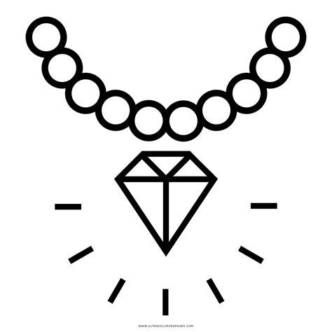 Dibujo De Collar De Diamantes Para Colorear - Ultra: Aprender a Dibujar y Colorear Fácil con este Paso a Paso, dibujos de Un Collar, como dibujar Un Collar para colorear