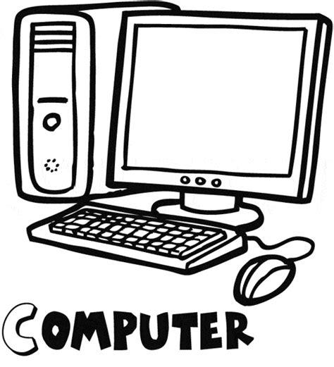 Colorear el computador.: Aprende a Dibujar Fácil con este Paso a Paso, dibujos de Un Computador, como dibujar Un Computador para colorear