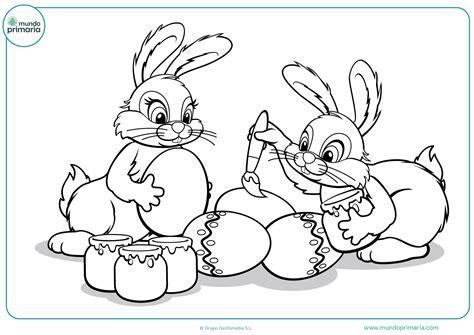 Dibujos de conejos para Colorear - Mundo Primaria: Dibujar y Colorear Fácil, dibujos de Un Conejito De Pascua, como dibujar Un Conejito De Pascua paso a paso para colorear