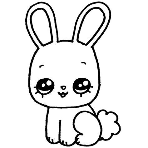conejo-para-colorear.png - Dibujando con Vani: Aprende como Dibujar Fácil con este Paso a Paso, dibujos de Un Conejito Kawaii, como dibujar Un Conejito Kawaii para colorear e imprimir