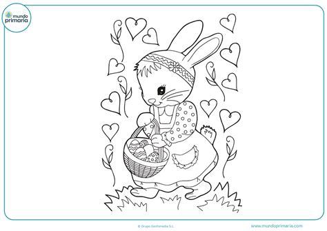 Dibujos de conejos para Colorear - Mundo Primaria: Dibujar y Colorear Fácil, dibujos de Un Conejito Tierno Y, como dibujar Un Conejito Tierno Y paso a paso para colorear