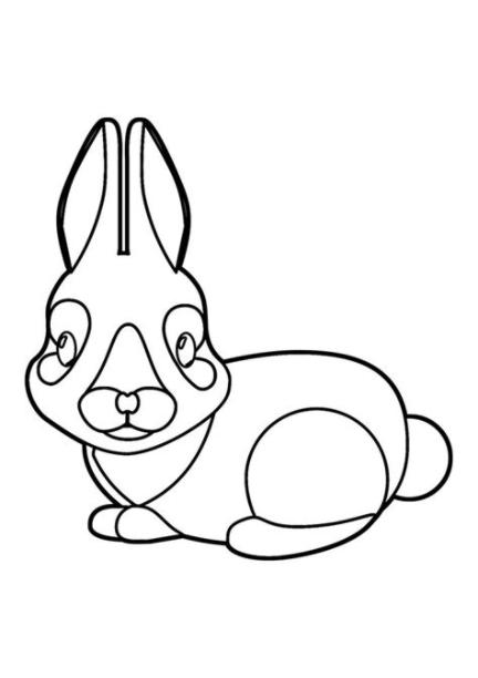53 Conejo para colorear | Dibujos para colorear: Aprende como Dibujar Fácil con este Paso a Paso, dibujos de Un Conejo Sencillo, como dibujar Un Conejo Sencillo para colorear