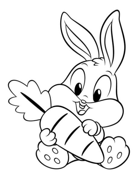 Dibujos para colorear de Conejos – Colorear Dibujos: Aprende a Dibujar y Colorear Fácil con este Paso a Paso, dibujos de Un Conejo Simple, como dibujar Un Conejo Simple para colorear e imprimir