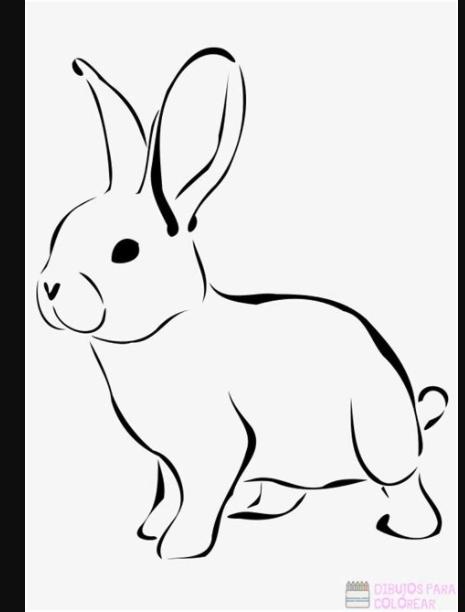 磊 Dibujos de Conejos【+250】faciles para colorear: Dibujar y Colorear Fácil, dibujos de Un Conejo Y Bonito, como dibujar Un Conejo Y Bonito para colorear