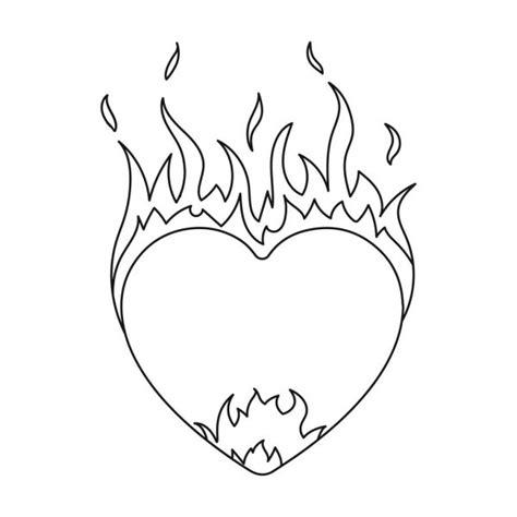 Fotos: llamas de fuego para dibujar | corazón en llamas: Dibujar y Colorear Fácil con este Paso a Paso, dibujos de Un Corazon Con Fuego, como dibujar Un Corazon Con Fuego paso a paso para colorear