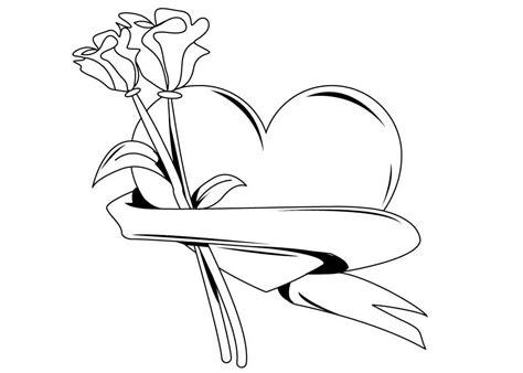 dibujos para colorear de rosas - Dibujos para Pintar y: Dibujar Fácil, dibujos de Un Corazon Con Una Rosa, como dibujar Un Corazon Con Una Rosa para colorear e imprimir