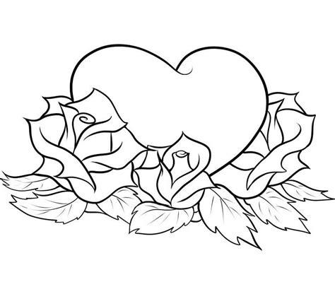 El Mejor Blog para Chicas: 10 Dibujos de rosas para colorear: Dibujar y Colorear Fácil, dibujos de Un Corazon Con Una Rosa, como dibujar Un Corazon Con Una Rosa paso a paso para colorear