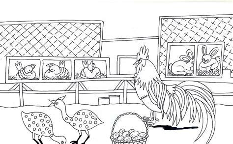 Dibujos para colorear y pintar de Animales de la granja: Aprende a Dibujar y Colorear Fácil, dibujos de Un Corral, como dibujar Un Corral para colorear