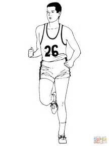 Dibujo de Corriendo una Maratón para colorear | Dibujos: Dibujar Fácil, dibujos de Un Corredor De Atletismo, como dibujar Un Corredor De Atletismo paso a paso para colorear