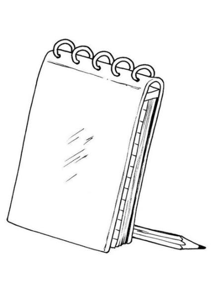 Dibujo para colorear Cuaderno - Img 8192: Aprende a Dibujar Fácil, dibujos de Un Cuaderno, como dibujar Un Cuaderno para colorear e imprimir