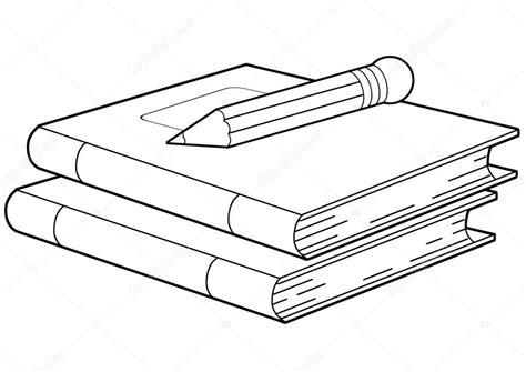 Cuaderno y lapiz para colorear | Cuadernos o libros y: Aprender como Dibujar Fácil, dibujos de Un Cuaderno, como dibujar Un Cuaderno para colorear
