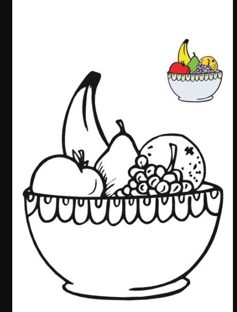 Placer frutal - TodoPapás: Dibujar Fácil, dibujos de Un Cuenco De Frutas, como dibujar Un Cuenco De Frutas para colorear