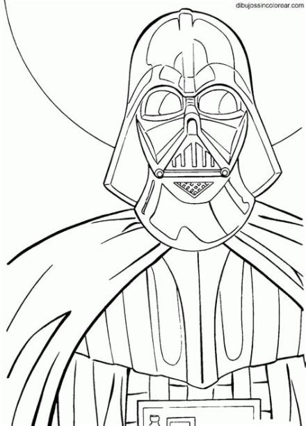 Dibujos Sin Colorear: Dibujos de Darth Vader (Star Wars: Aprende a Dibujar y Colorear Fácil con este Paso a Paso, dibujos de Un Darth Vader, como dibujar Un Darth Vader paso a paso para colorear