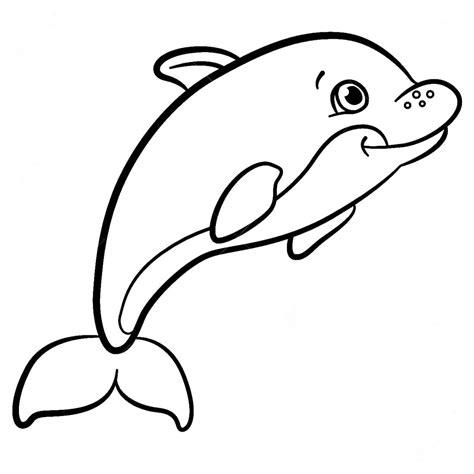 Dibujos para colorear de Delfines. 100 imágenes gratis: Aprender a Dibujar Fácil, dibujos de Un Delfin En El Mar, como dibujar Un Delfin En El Mar paso a paso para colorear