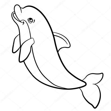 Páginas para colorear. Animales salvajes marinos: Dibujar Fácil con este Paso a Paso, dibujos de Un Delfin Saltando, como dibujar Un Delfin Saltando para colorear