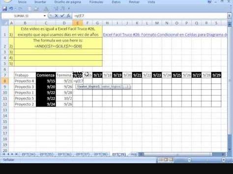 Excel Facil Truco #39: Diagrama de Gantt para calendario: Dibujar Fácil con este Paso a Paso, dibujos de Un Diagrama De Caja En Excel, como dibujar Un Diagrama De Caja En Excel paso a paso para colorear